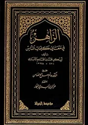 غلاف الزاهر في معاني كلمات الناس