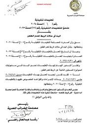 تعليمات تنفيذية رقم 1 لسنة 2024
