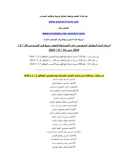 أسماء أمناء المعامل المتقدمين فى المسابقة المعلن عنها فى الفترة من 10 9 2015 حتى 24 9 2015 مسابقة شركة مياه الشرب والصرف الصحي بالمنيا 2015