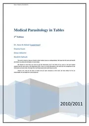 ملزمة منهج البارا فى جداول 2011 Medical Parasitology Full