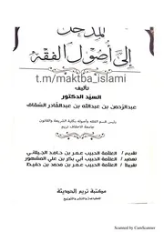 المدخل إلى أصول الفقه
