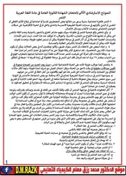 الامتحان الاسترشادي الثاني لغة عربية تالته ثانوي 2025 موقع الدكتور محمد رزق التعليمي