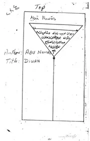ديوان أبي نواس ط 1289 ه