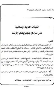 الكيانات العربية الاسلامية جنوب ايطاليا وفرنسا ف العصور الوسطى ةة