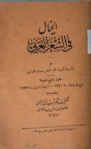 الخيال في الشعر العربي