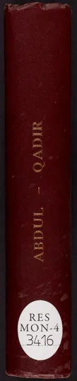 كتاب تحفة الزائر في مآثر الأمير عبد القادر و اخبار الجزائر. 1-2 Kitāb tuḥfaẗ al-zāʾir fī maʾāṯir al-Amīr ʿAbd al-Qādir wa-aẖbār al-Ǧazāʾir. 1-2