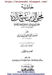 Hashia Muhyudeen Shaikh Zada Ala Tafseer Qazi Al Baizavi/ حاشیة محیی الدین شیخ زادہ علی تفسیر القاضی البیضاوی