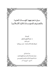 سبل دعم جهود المؤسسات المعنية بالتصنيف للمؤسسات المالية الإسلامية