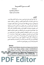 الصورة الشعرية - نعيمة بوزيدي