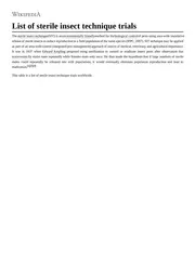 الحشرات والاشعاع