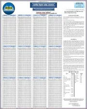 تقويم أوقات الصلاة لولاية آسام পাঁচ ওৱাক্ত ছালাতৰ সময় তালিকা