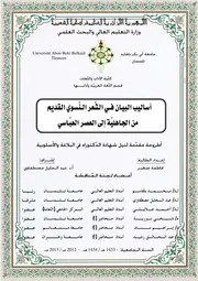 أساليب البيان في الشعر النسوي القديم من الجاهلية إلى العصر العباسي