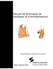 كتـــــــــــــــــــــــــاب **1** يحتوي على 35 صفحة عن كيفية تضميد الضحية و تثبيتها