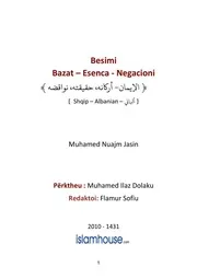 Besimi Bazat Esenca Dhe Negacionet كتاب اسلامي مترجم اللغة الالبانية الالبانيه الألبانية