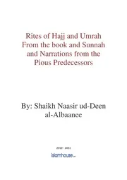 en Rites of Hajj and Umrah مناسك الحج والعمرة في ضوء الكتاب والسنة وآثار السلف