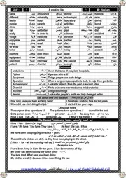 مذكرة فى اللغة الانجليزية للصف الثانى الاعدادى الترم الثانى المدرس بوك