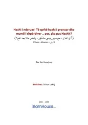 Haxhi I Nderuar Cka Pas Haxhit كتاب اسلامي مترجم اللغة الالبانية الالبانيه الألبانية