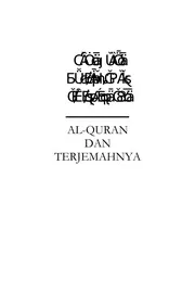 id translation of the meaning of the holy quran in indonesian ترجمة معاني القرآن الكريم باللغة الأندونيسية