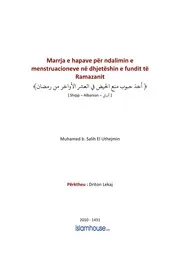 كتاب فتاوى فتاوي الفتاوى فتوى إسلامية مع الترجمة مترجم اللغة الالبانية الألبانية Marrja E Hapave Per Ndalimin E Menstruacioneve Ne Dhjeteshin E Fundit