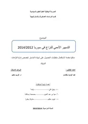 التسيير الأممي للنزاع السوري