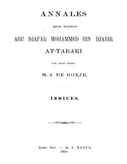 فهارس تاريخ الطبري ط بريل P.d.f كتاب 5079