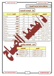 Physics Sec 3 2018 ألسنتر التعليمى