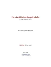 كتاب فتاوى فتاوي الفتاوى فتوى إسلامية مع الترجمة مترجم اللغة الالبانية الألبانية Pse E Kane Lene Myslimanet Itikafin