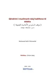 كتاب فتاوى فتاوي الفتاوى فتوى إسلامية مع الترجمة مترجم اللغة الالبانية الألبانية Qendrimi I Myslimanit Ndaj Haditheve Te Dobeta