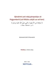 كتاب فتاوى فتاوي الفتاوى فتوى إسلامية مع الترجمة مترجم اللغة الالبانية الألبانية Qendrimi Yne Ndaj Perqeshjes Se Pejgamberit A S