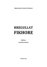 Rregullat Fikhore Publik كتاب اسلامي مترجم اللغة الالبانية الالبانيه الألبانية