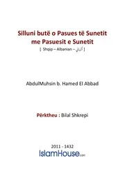 Silluni Bute O Pasues Te Sunetit كتاب اسلامي مترجم اللغة الالبانية الالبانيه الألبانية