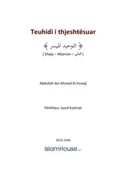 Teuhidi I Thjeshtesuar كتاب اسلامي مترجم اللغة الالبانية الالبانيه الألبانية