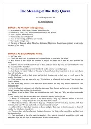 quran yusuf Quran English القرءان مكتوب ومترجم باللغة الانجليزية بواسطة عبد الله يوسف علي