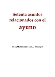 سبعون مسألة في الصيام ( إسباني ) Setenta asuntos relacionados con el ayuno