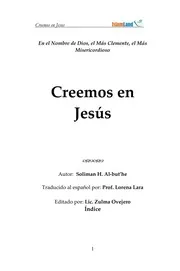 نحن نؤمن بعيسى عليه السلام ( إسباني )Creemos en Jesús