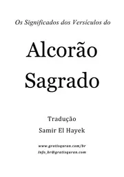 القرآن الكريم وترجمة معانيه إلى اللغة البرتغالية ( برتغالي )Tradução do sentido do Nobre Alcorão para a língua portuguesa