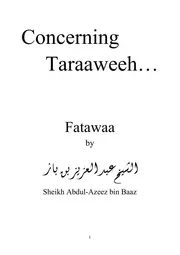 Concerning Taraaweeh أحكام قيام الليل والتراويح ( إنجليزي